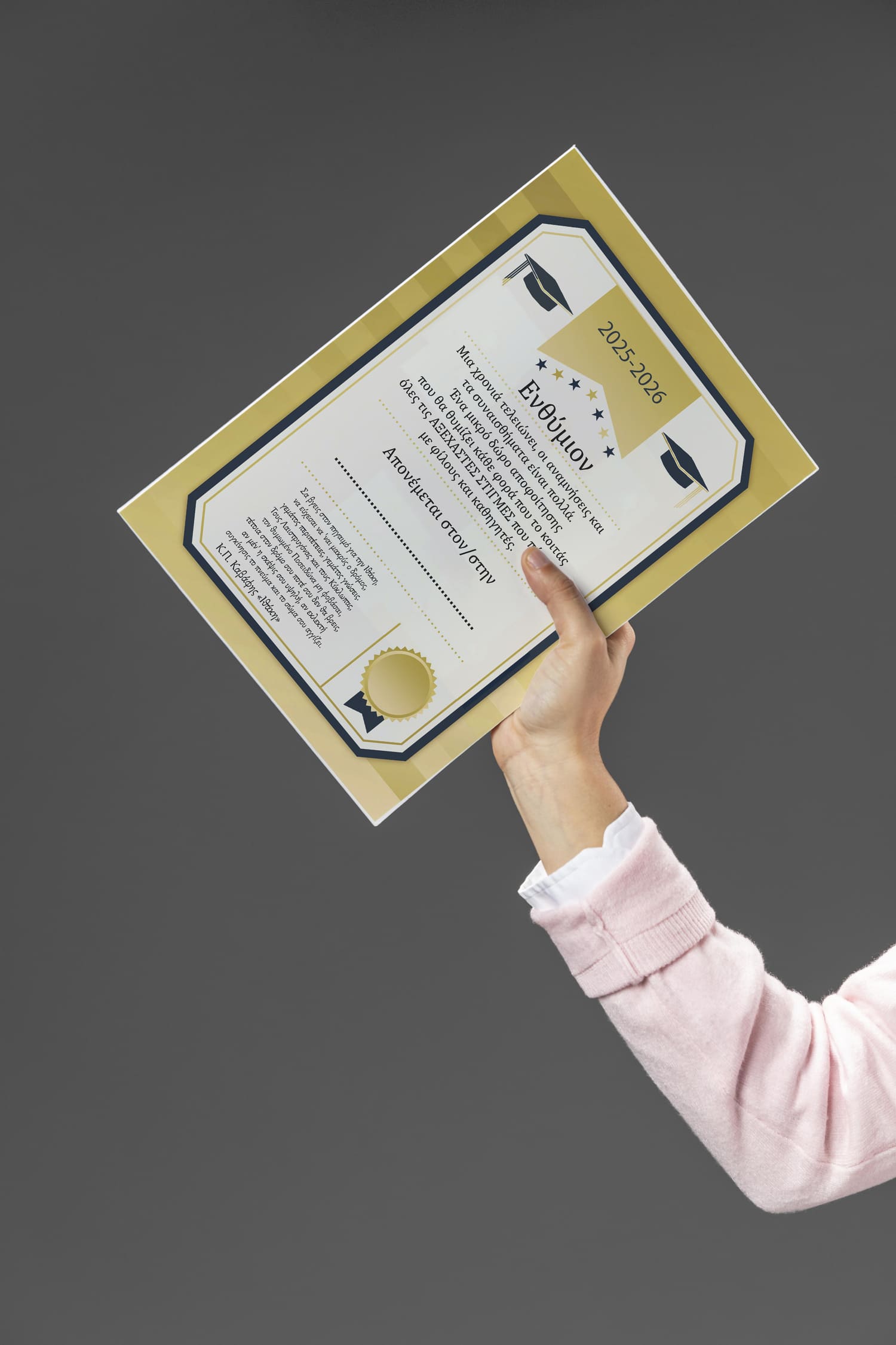 Ενθύμιο αποφοίτησης